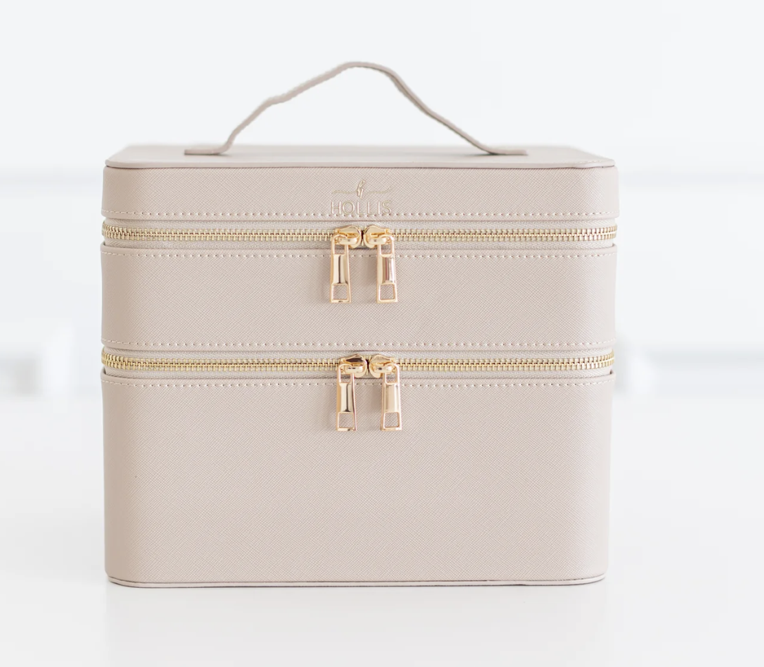 Hollis Glamour Stack Makeup Bag