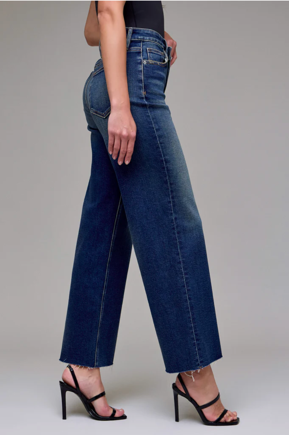 Hidden Logan Dark Vintage Clean Stretch Dad Jean