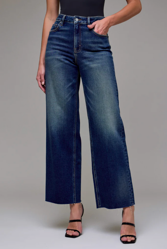 Hidden Logan Dark Vintage Clean Stretch Dad Jean