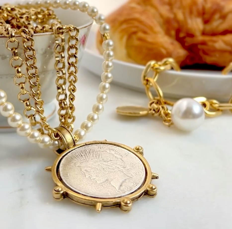 Yochi Esmeralda Layer Necklace