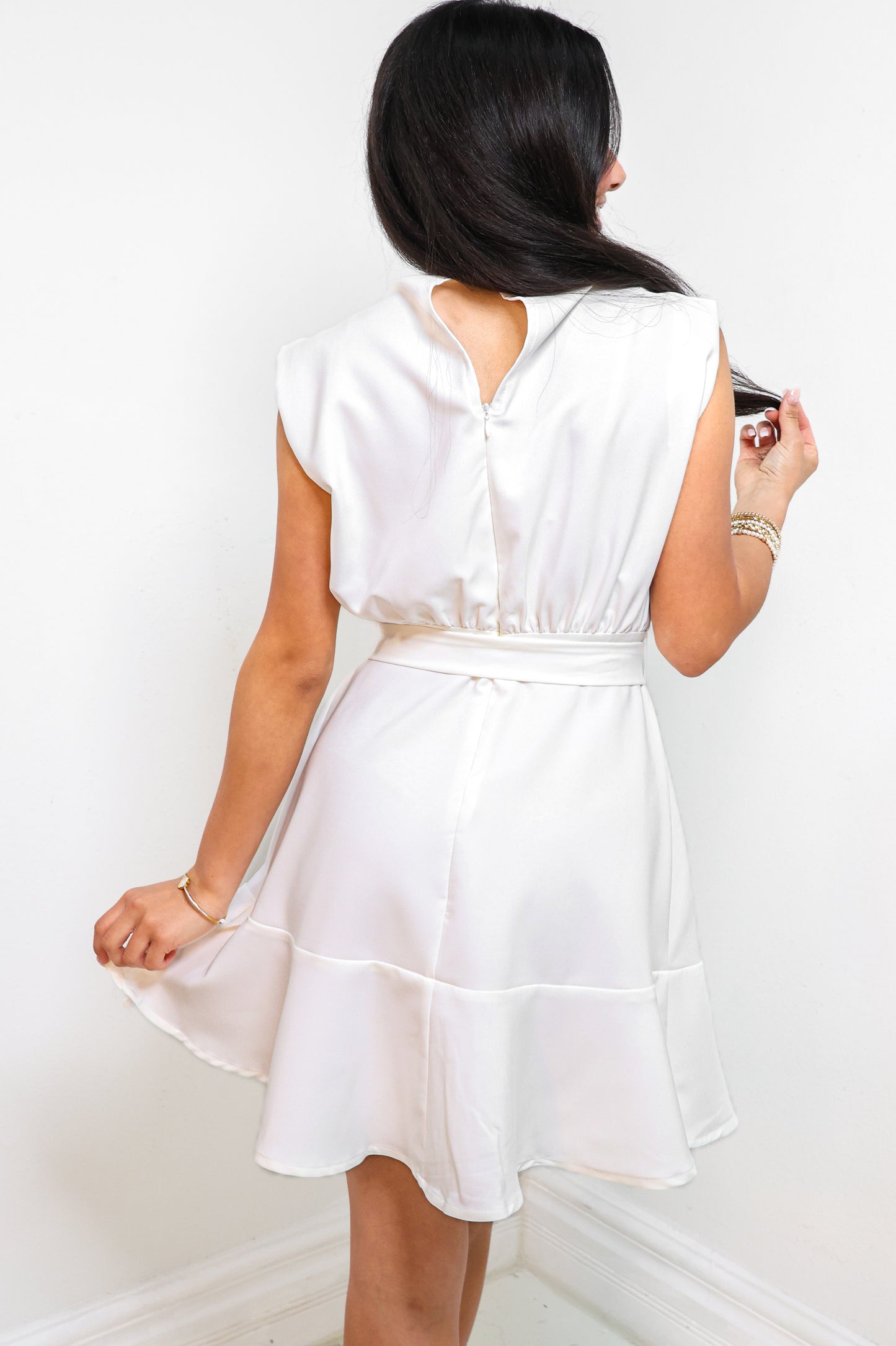 Set The Tone Cowl Neck Mini Dress