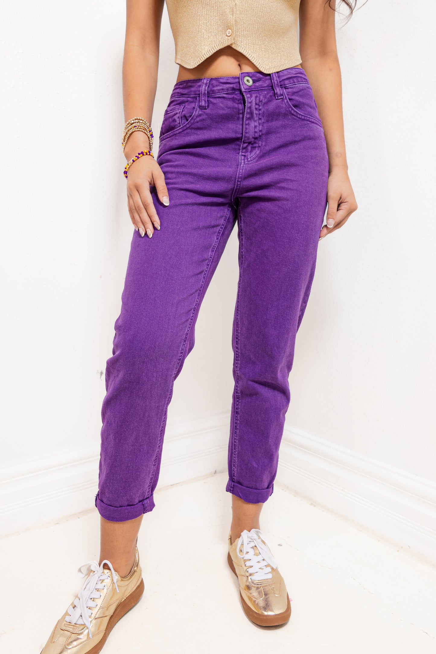 Purple Power Straight Leg Jeans