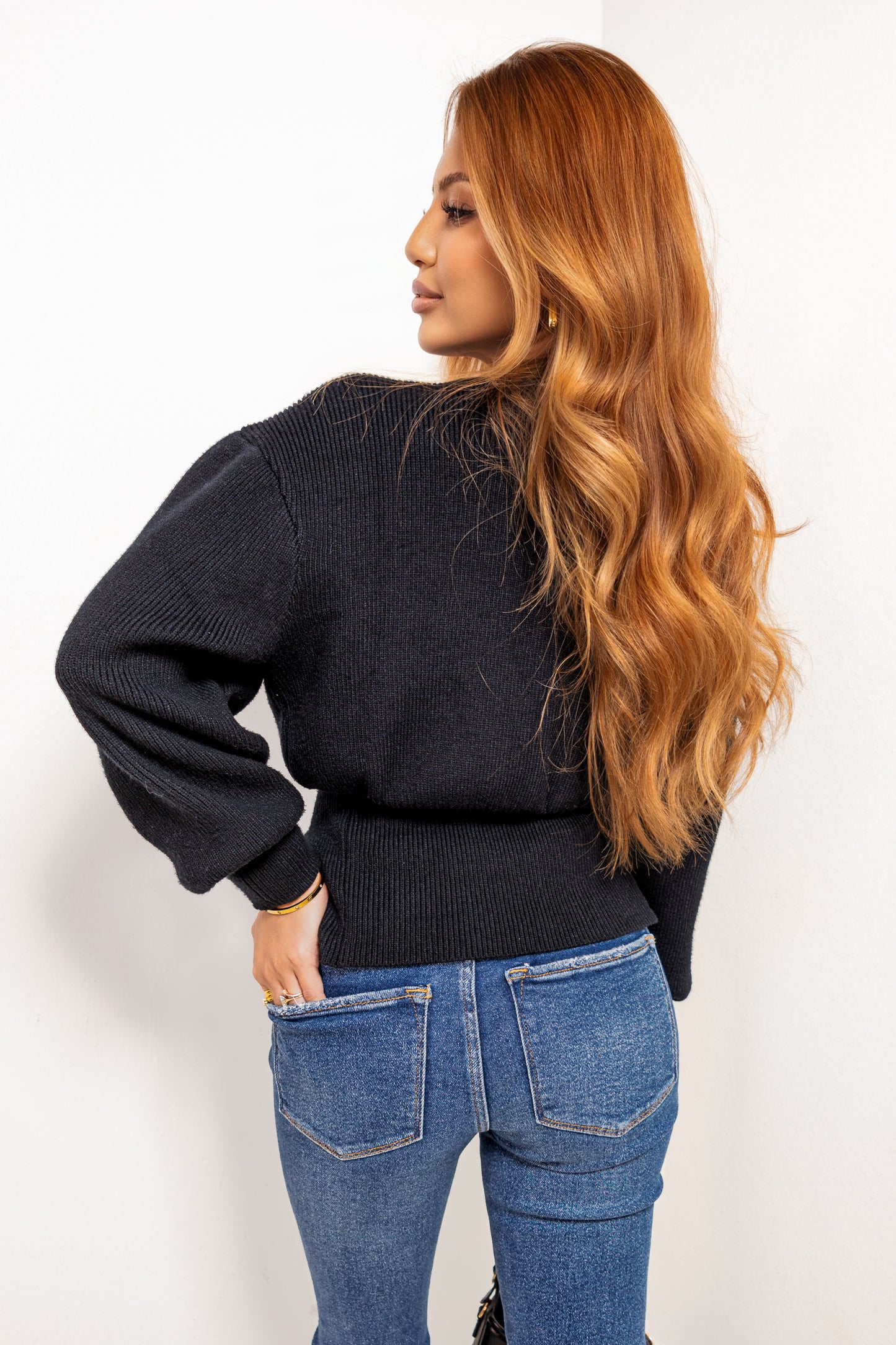 Statement Made Gold Buttoned Cardigan