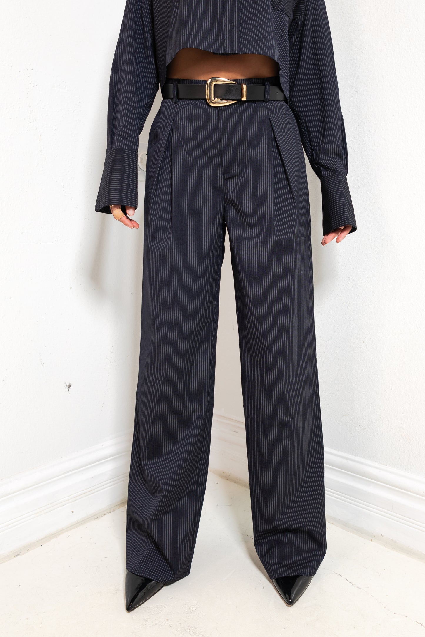 Strictly Business Pinstripe Trousers