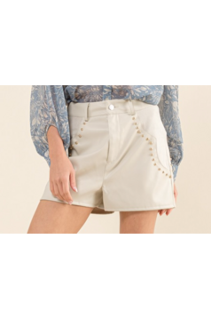 Studded Cowgirl Suede Contrast Shorts-Bottoms-KCoutureBoutique, women's boutique in Bossier City, Louisiana