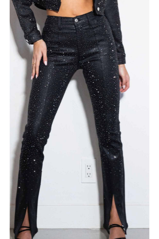Super Shine Rhinestone Boot Cut Pants-Apparel & Accessories-KCoutureBoutique, women's boutique in Bossier City, Louisiana