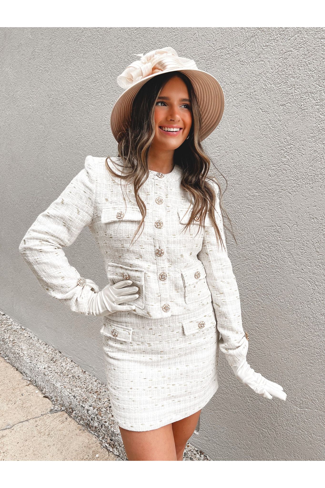 The Vanderwood Collection Tweed Suit Set-Sets-KCoutureBoutique, women's boutique in Bossier City, Louisiana