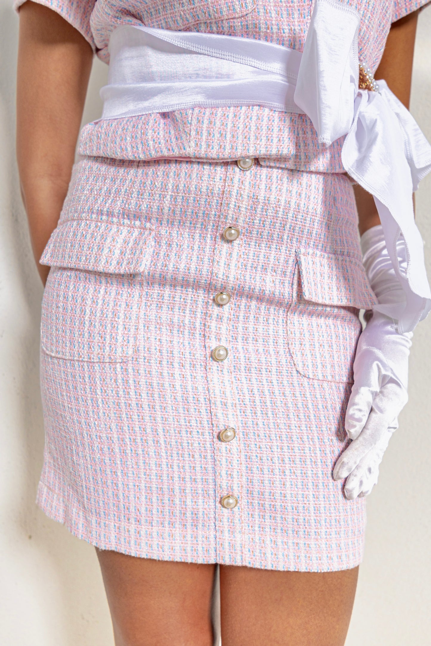 The Lexi Blush Court Set