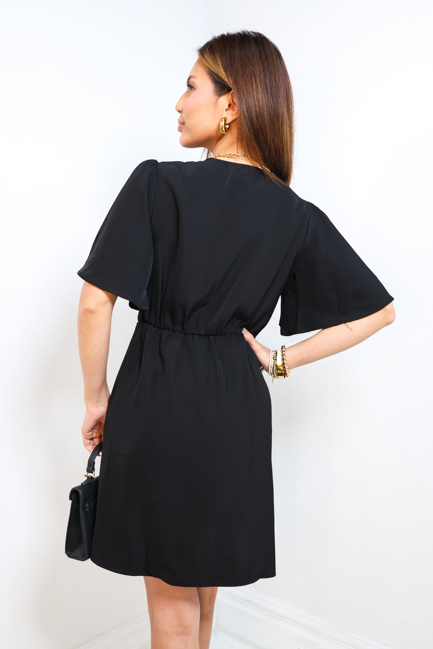 The Luxe Layer Ruffled Wrap Dress