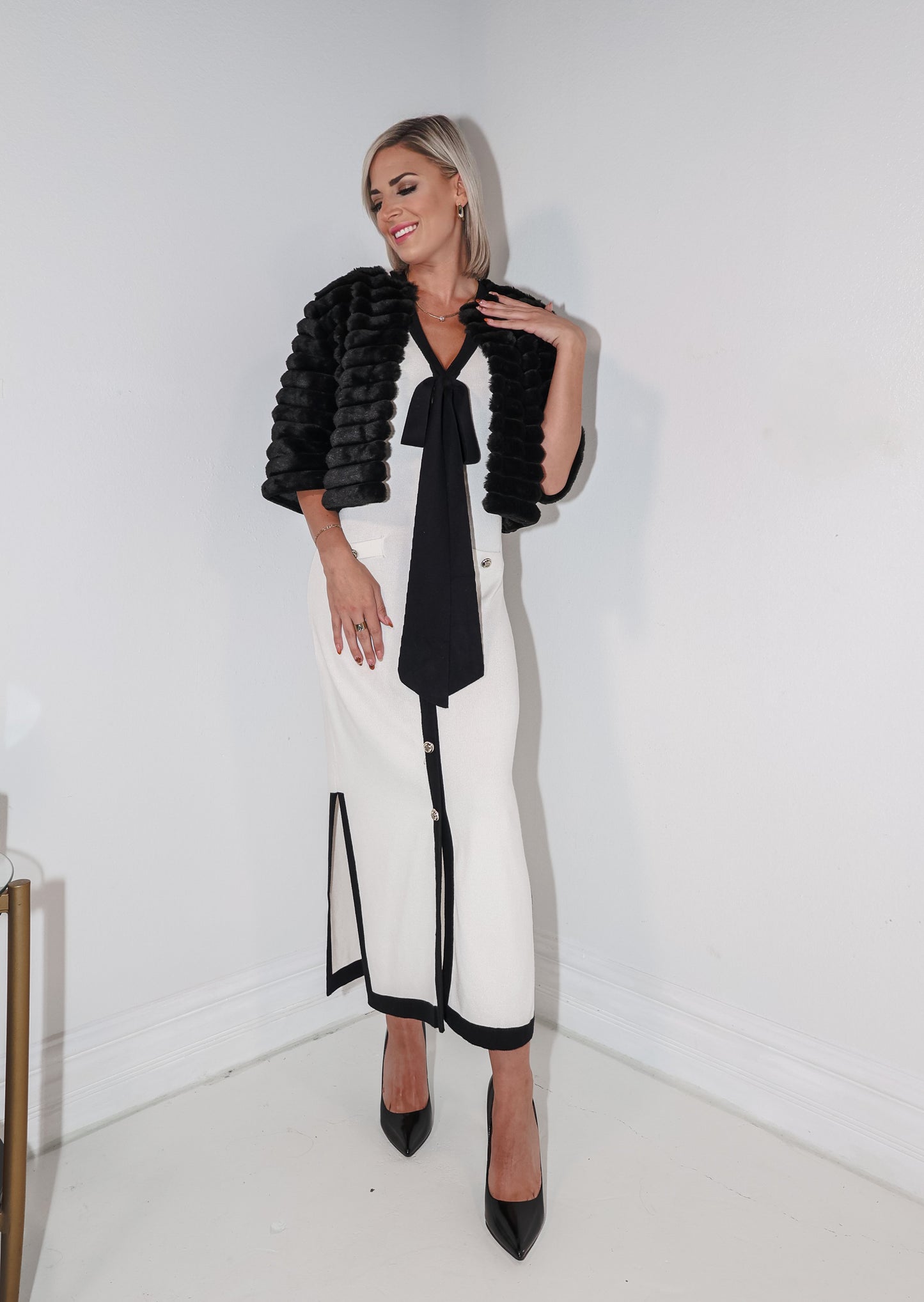 The Monaco Muse Knit Midi Dress
