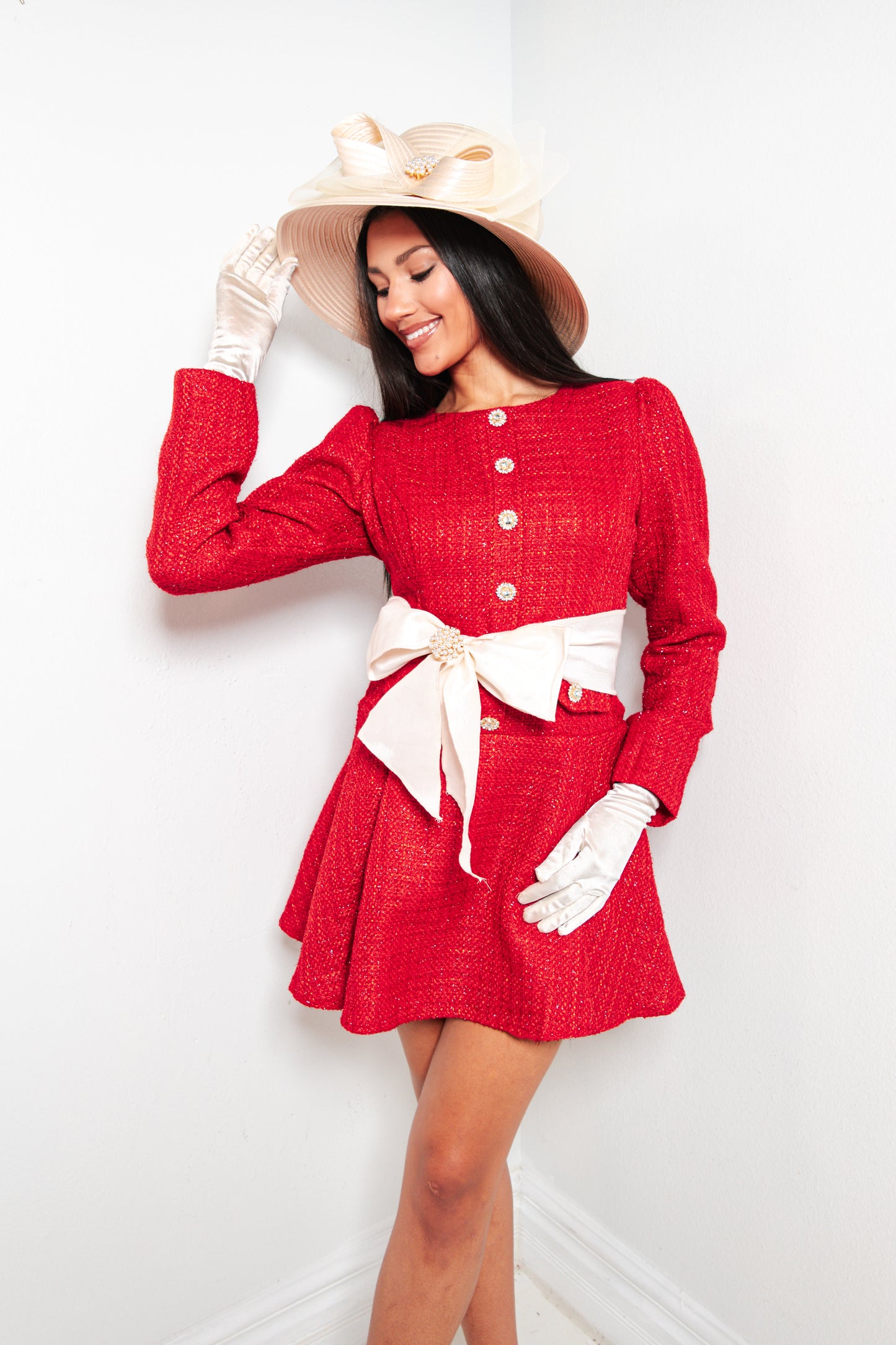 The Ruby Darling Tweed Dress