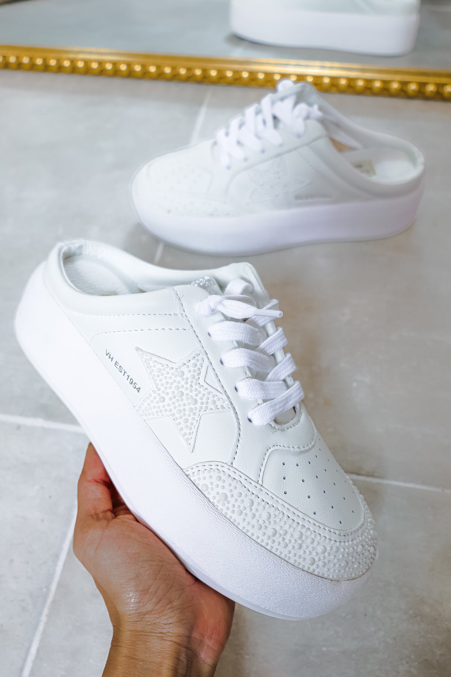 Vintage Havana Val Pearl Wedged Sneaker