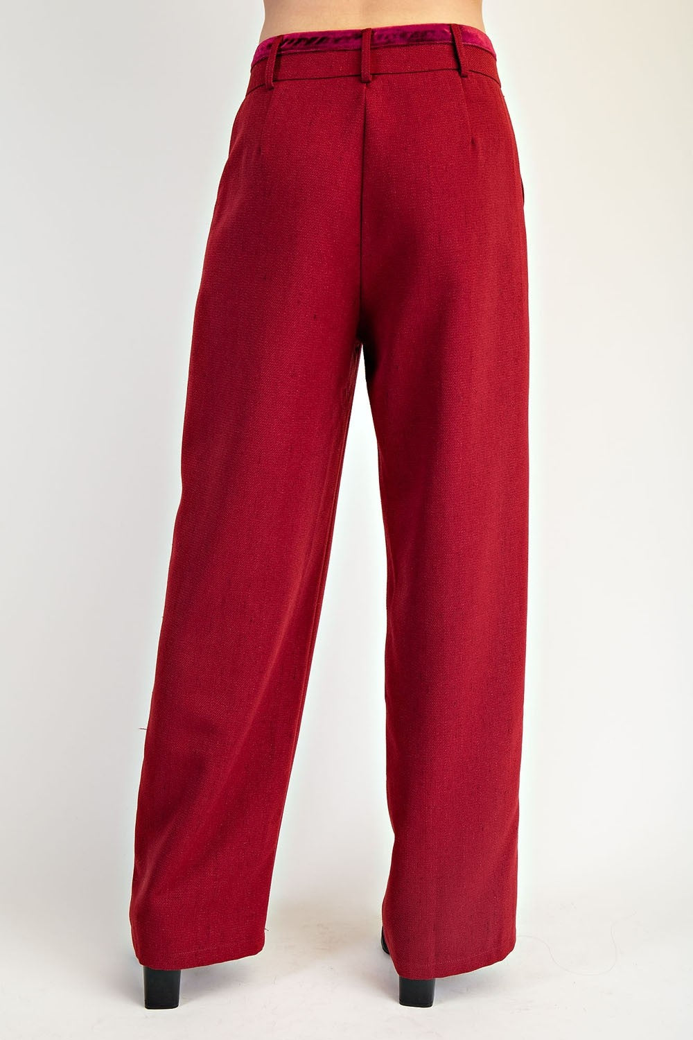 Velvet Hour Tweed Trousers