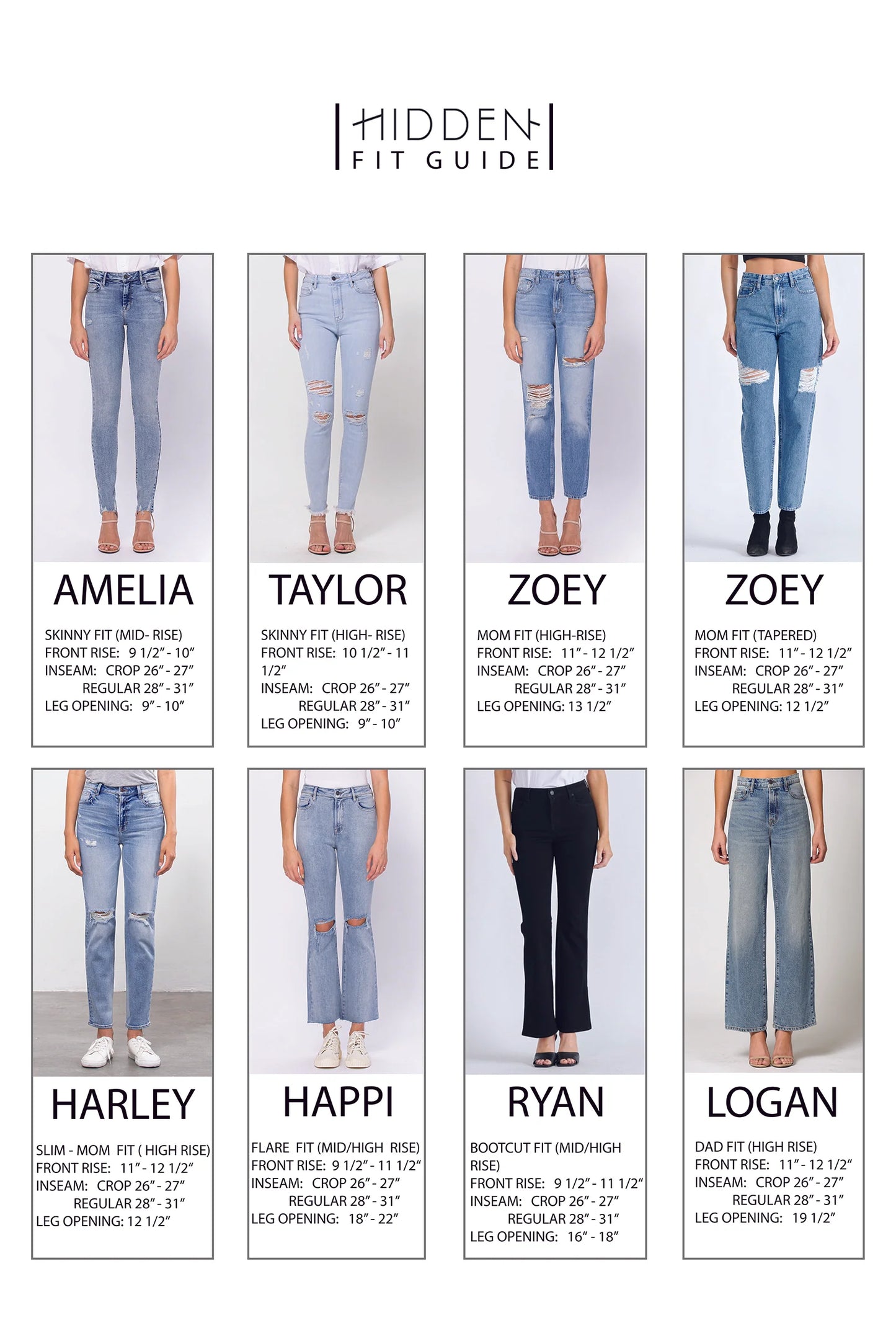 Hidden Mid Rise Happi Flare Jeans