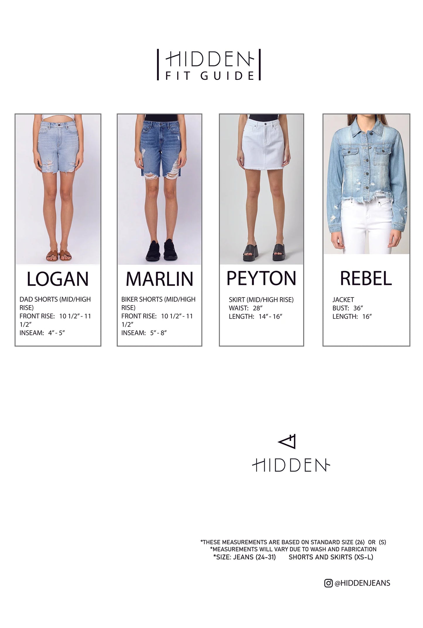 Hidden High Rise Denim Mini Skirt