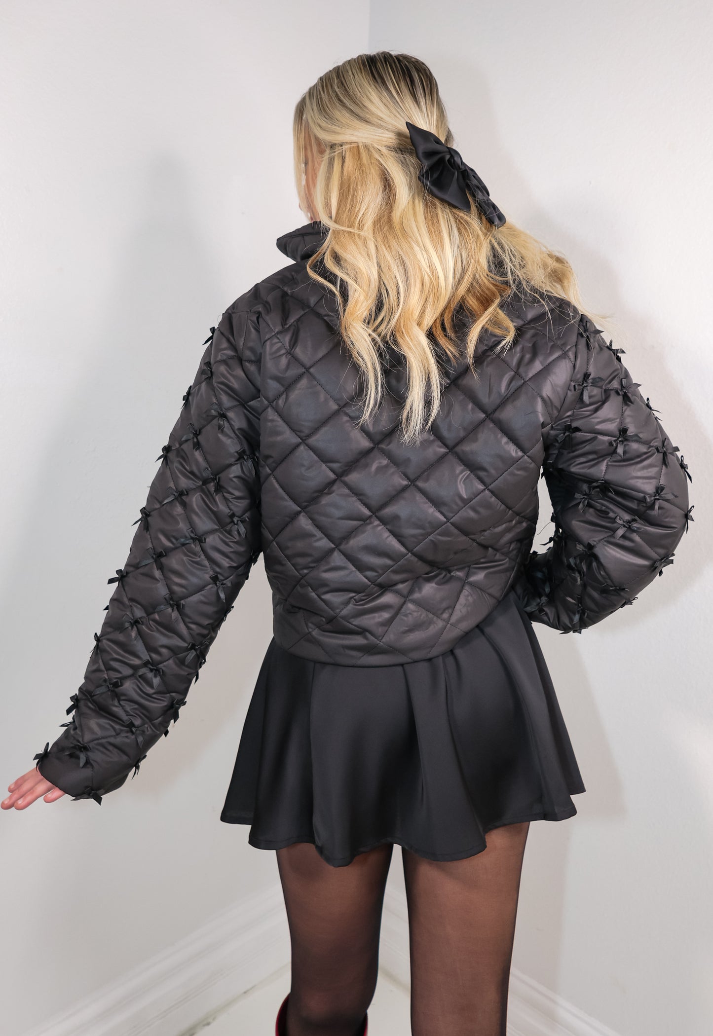 Back To Bows Puffer Jacket