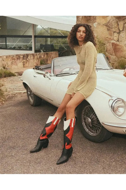 BILLINI Corlie Cherry Black Knee High Boots-Shoes-KCoutureBoutique, women's boutique in Bossier City, Louisiana