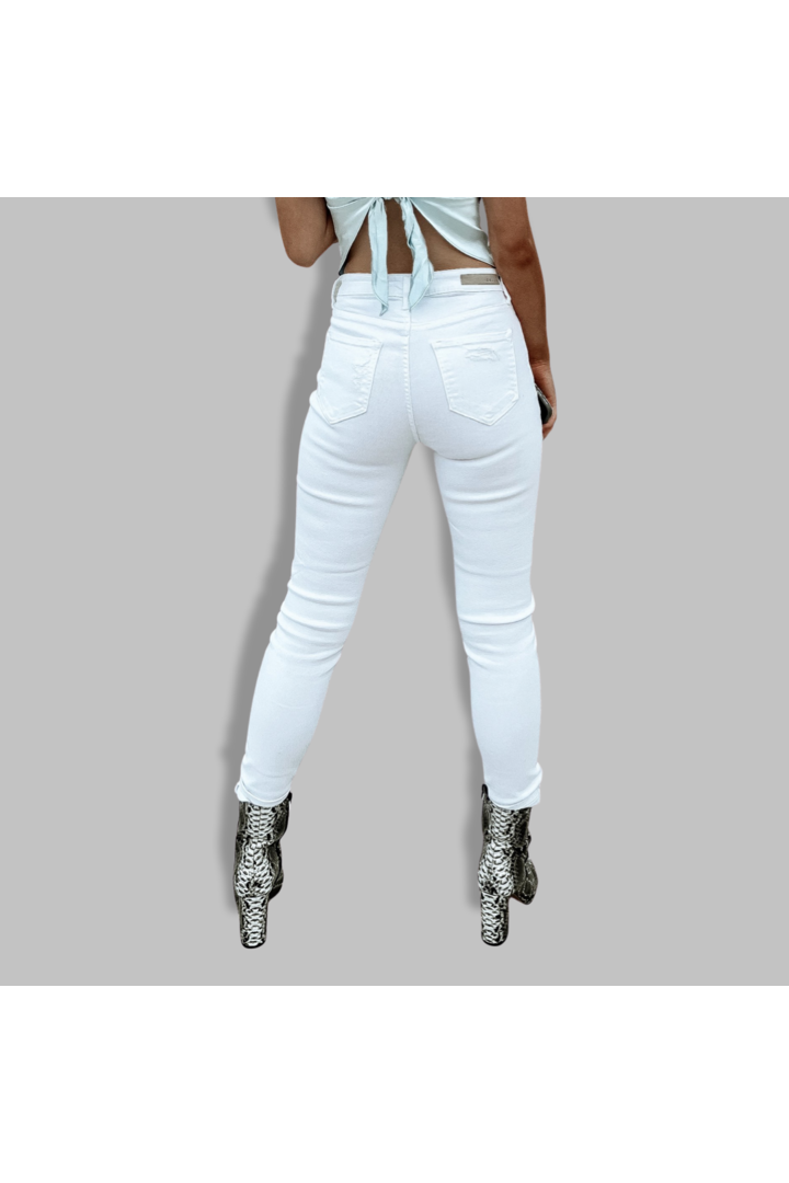 Cello High Rise Distressed Skinny Jean-Bottoms-KCoutureBoutique, women's boutique in Bossier City, Louisiana