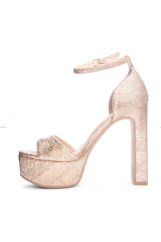 Chinese Laundry Asher Gold Platform-Apparel & Accessories-KCoutureBoutique, women's boutique in Bossier City, Louisiana