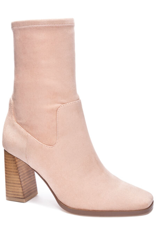 Chinese Laundry Kyrie Natural Suede Bootie-Shoes-KCoutureBoutique, women's boutique in Bossier City, Louisiana