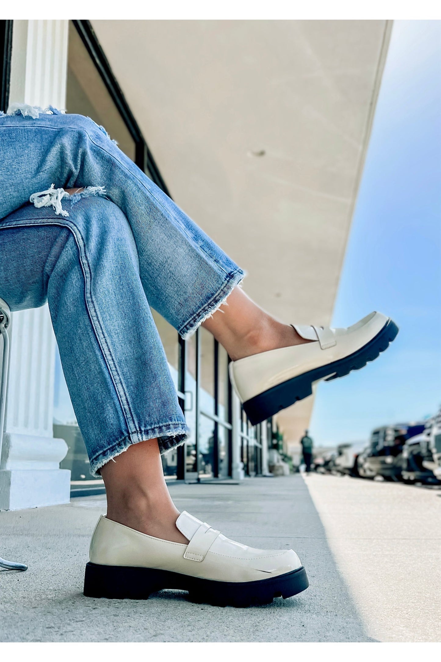 Chinese Laundry Playback Patent Loafer-Shoes-KCoutureBoutique, women's boutique in Bossier City, Louisiana