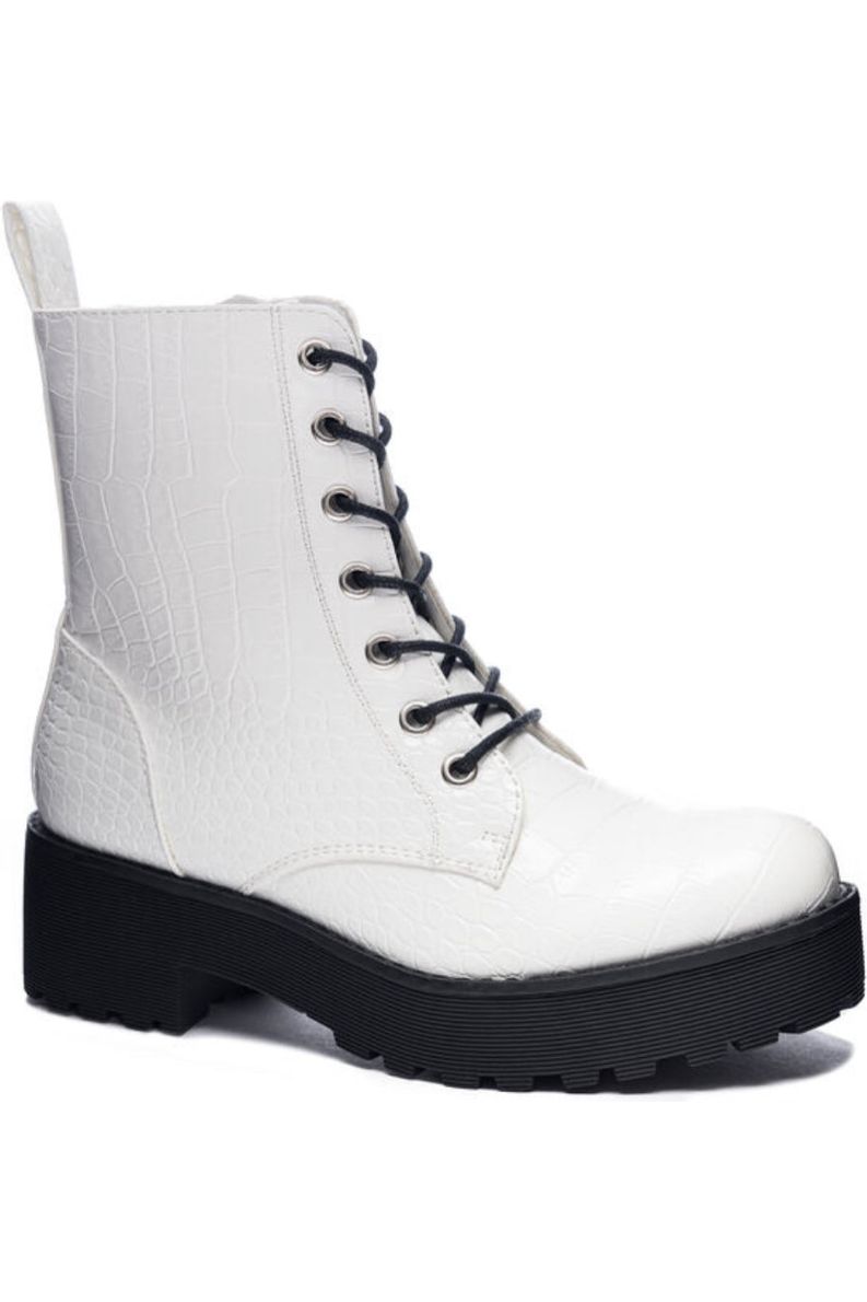 White 2025 combat booties