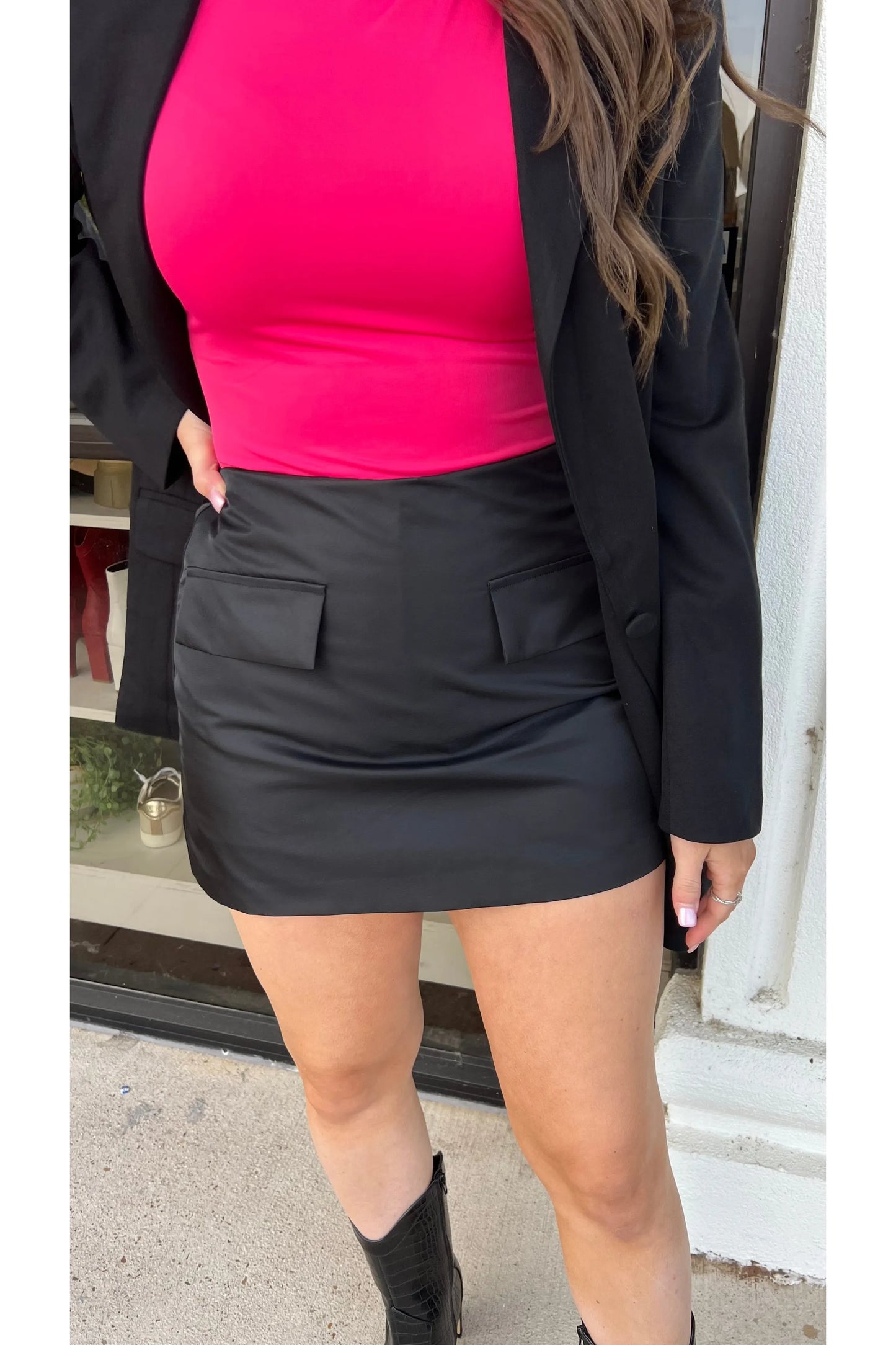 Endless Rose Pocket High Waist Skort-Apparel & Accessories-KCoutureBoutique, women's boutique in Bossier City, Louisiana
