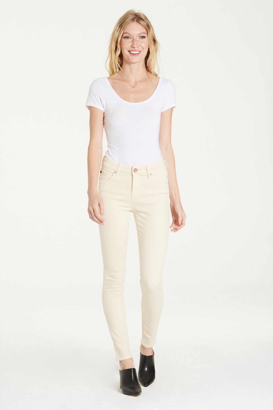 Gisela Ankle Skinny Vanilla IceJeans-Bottoms-KCoutureBoutique, women's boutique in Bossier City, Louisiana