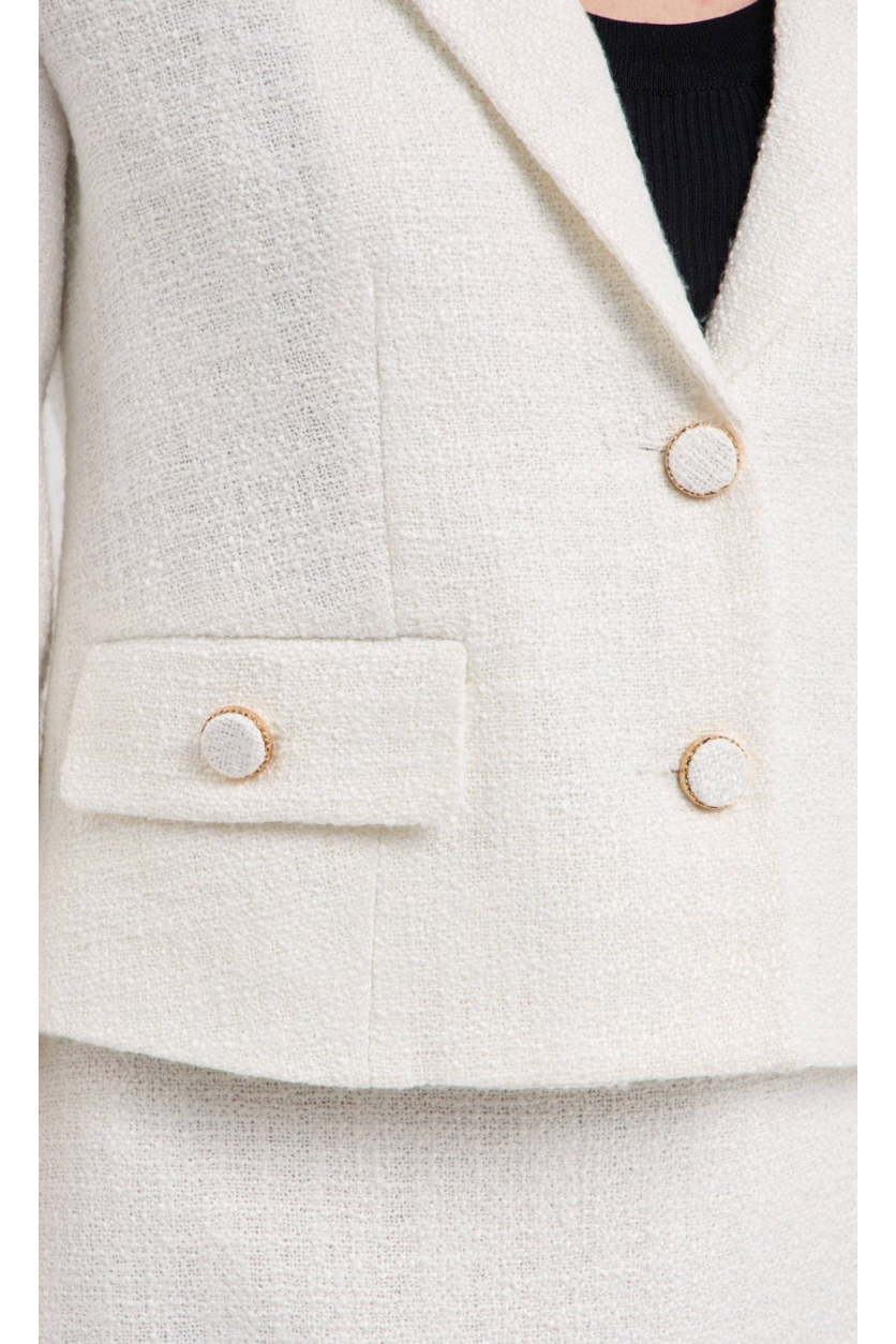 Jackie O Collection Tweed Jacket-Outerwear-KCoutureBoutique, women's boutique in Bossier City, Louisiana