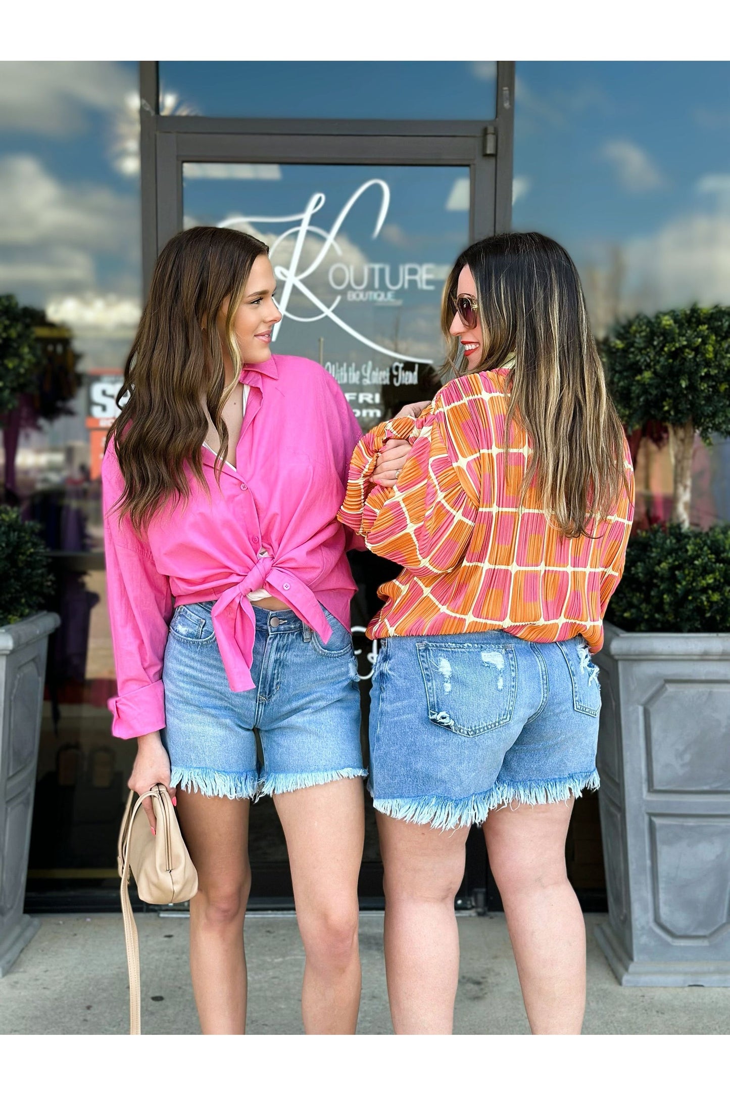 Remi High Rise Distressed Denim Shorts-Apparel & Accessories-KCoutureBoutique, women's boutique in Bossier City, Louisiana