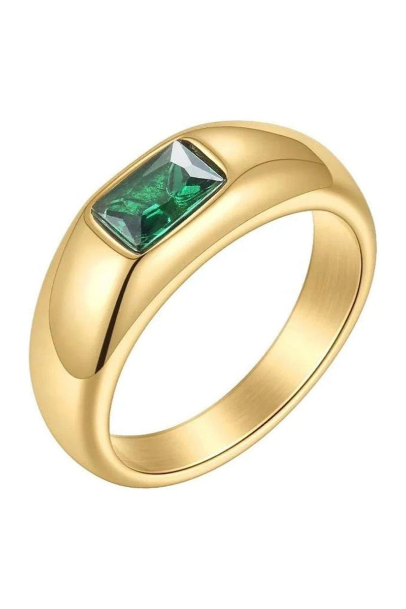 SAHIRA Mila Emerald Ring-Rings-KCoutureBoutique, women's boutique in Bossier City, Louisiana