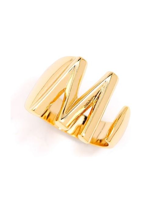 Statement Initial Ring 18K Gold Plated-Rings-KCoutureBoutique, women's boutique in Bossier City, Louisiana