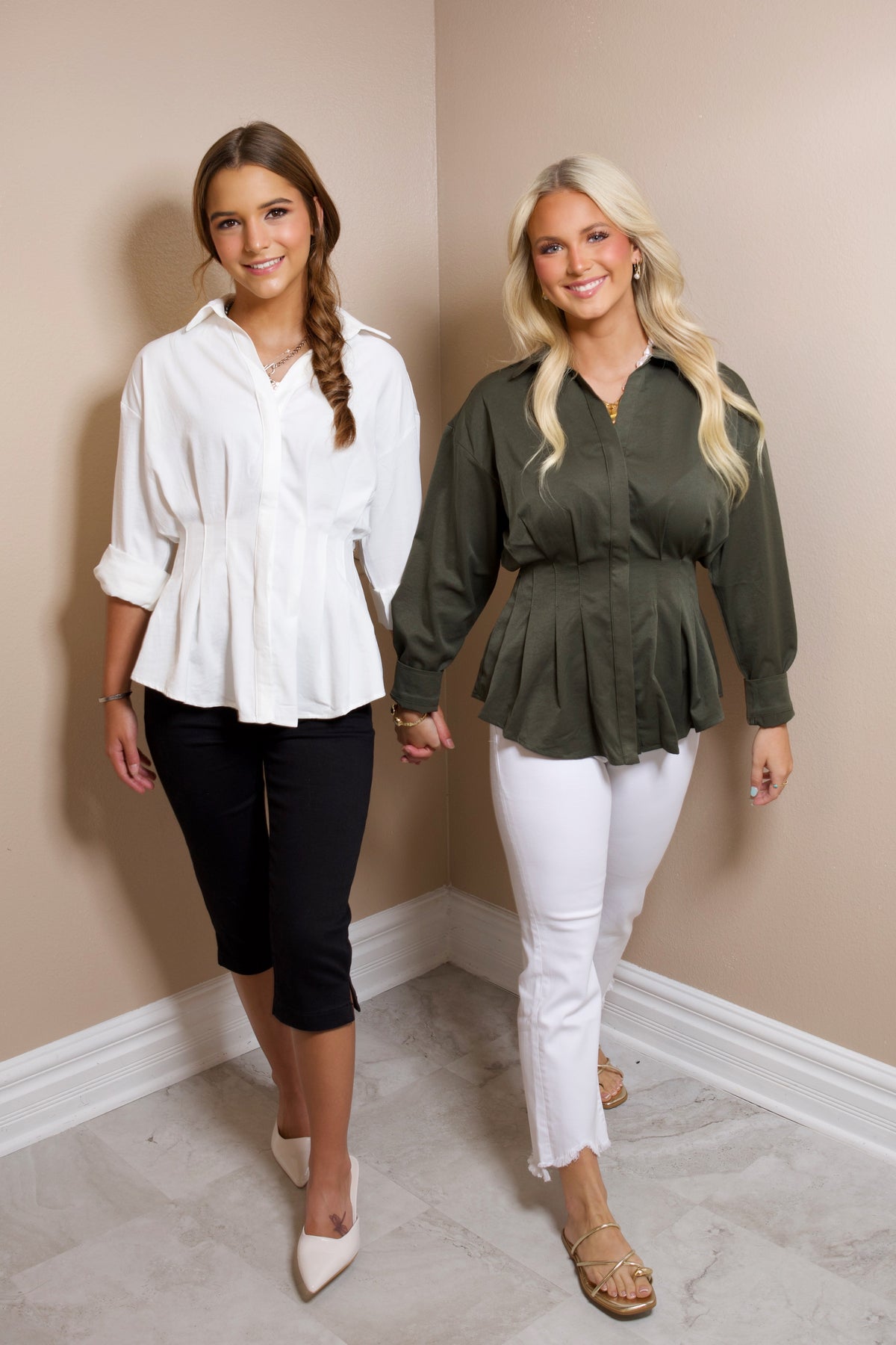 Pleated to Perfection Long Sleeve Top