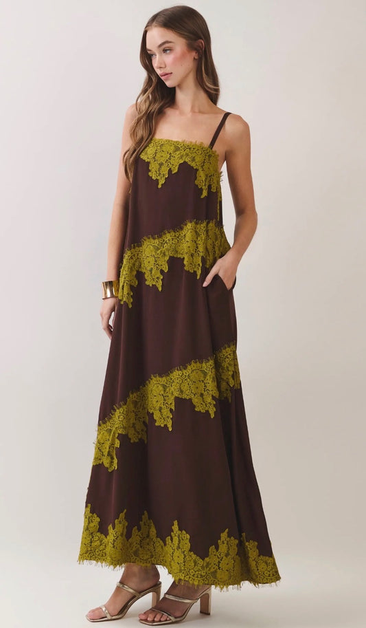Vintage Romance Lace Maxi Dress