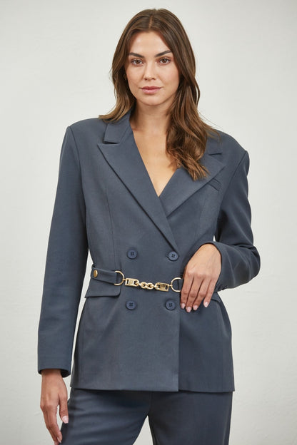 Power Move Belted Blazer