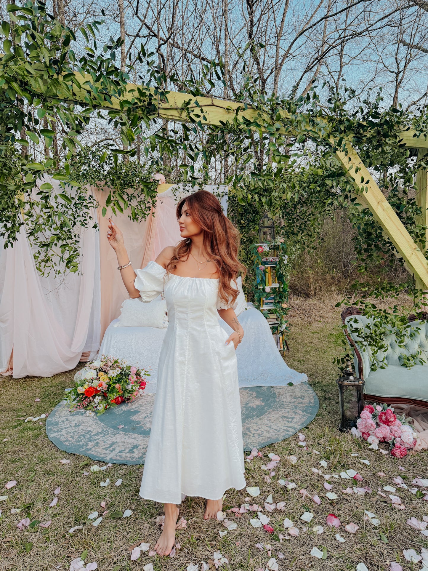 Soft Linen Promises Midi Dress