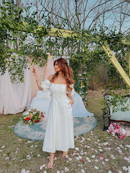 Soft Linen Promises Midi Dress