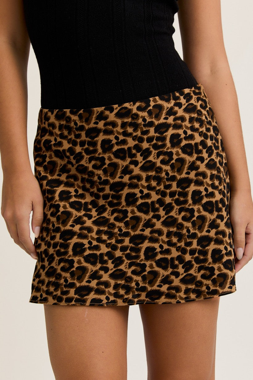 Run The Wild Low Waist Mini Skirt