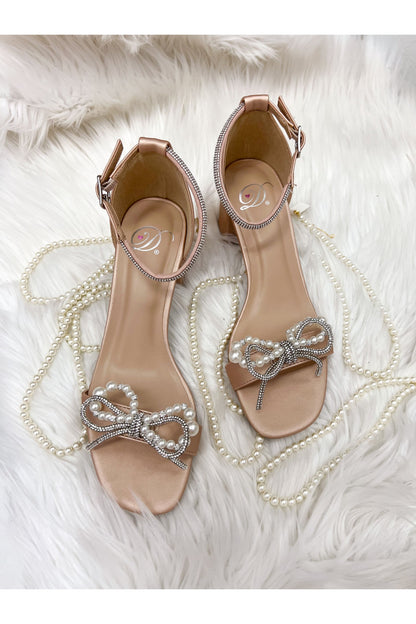 Pearls and Rhinestones Classic Heels