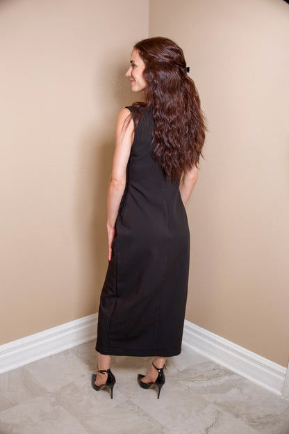 Golden Hour Belted Midi Dress