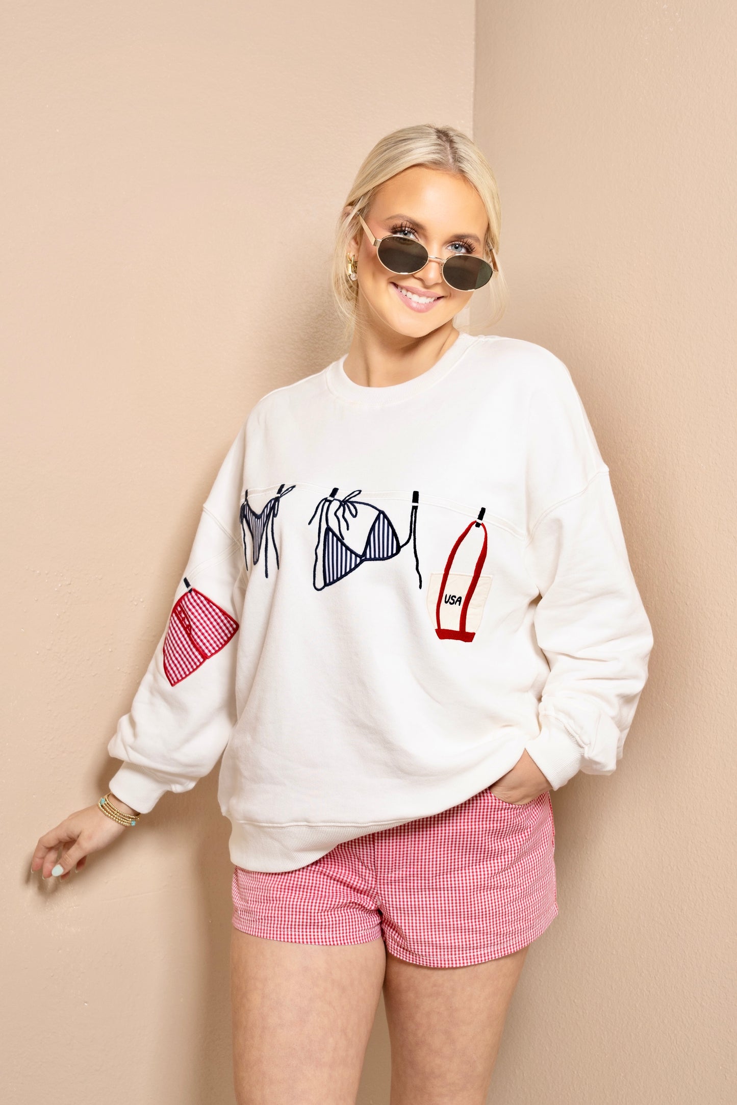 Americana Beach Babe Sweatshirt