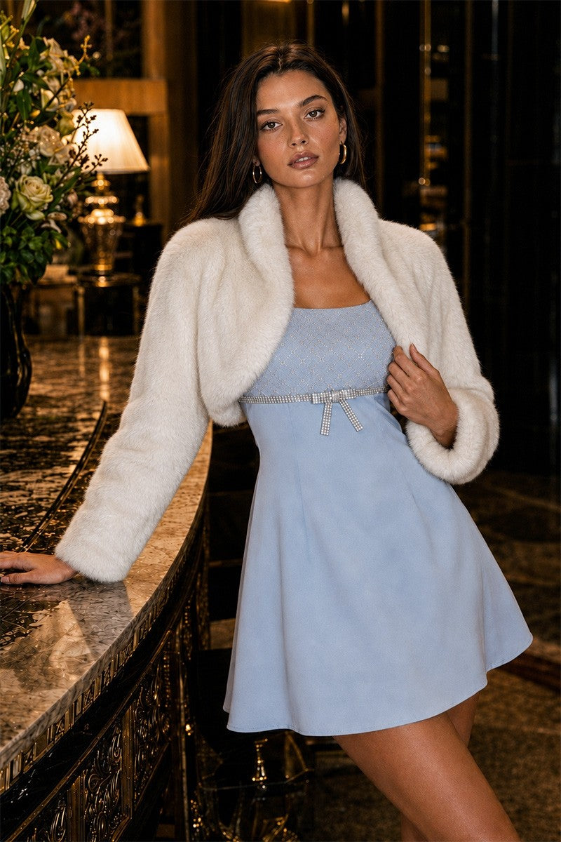 Snow Kissed Fur Bolero