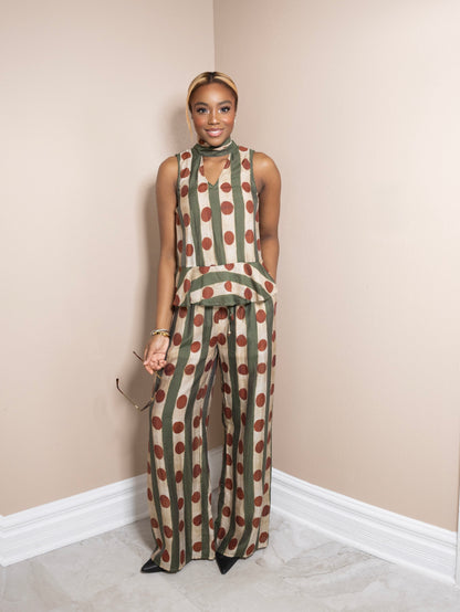 Dot to Dot Wide Leg Pants
