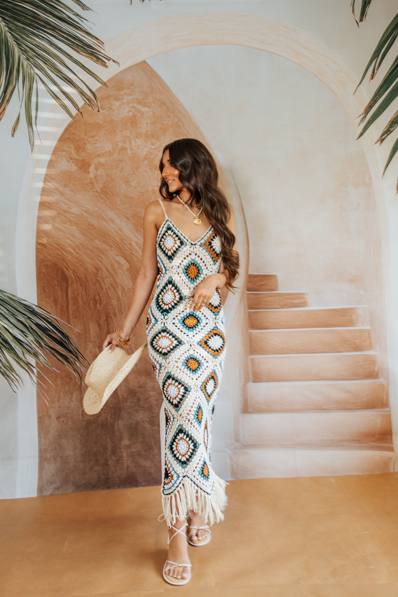 Elan Caribbean Crochet Maxi Dress – KCoutureBoutique