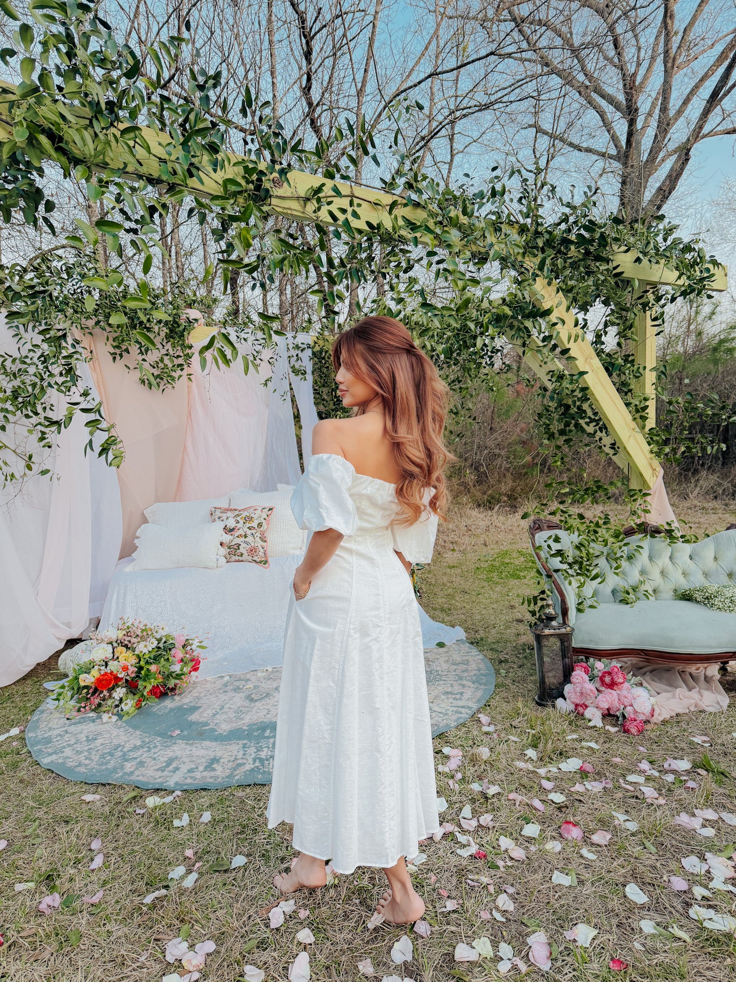 Soft Linen Promises Midi Dress
