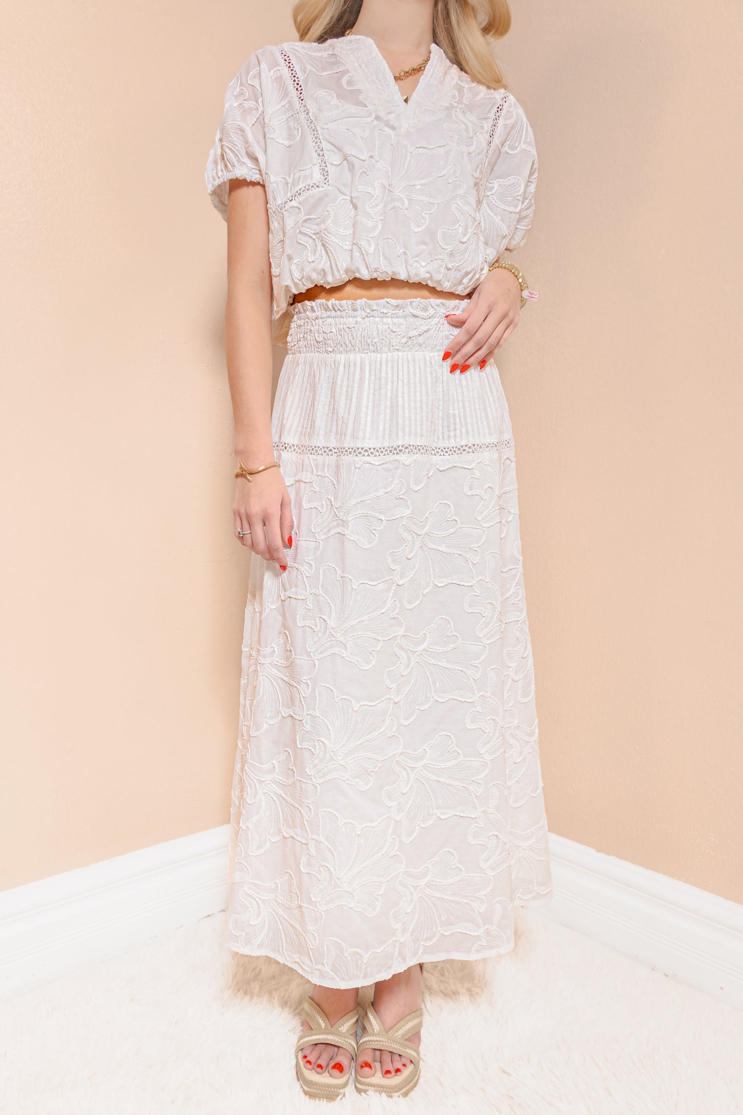 Skyline Embroidered Skirt