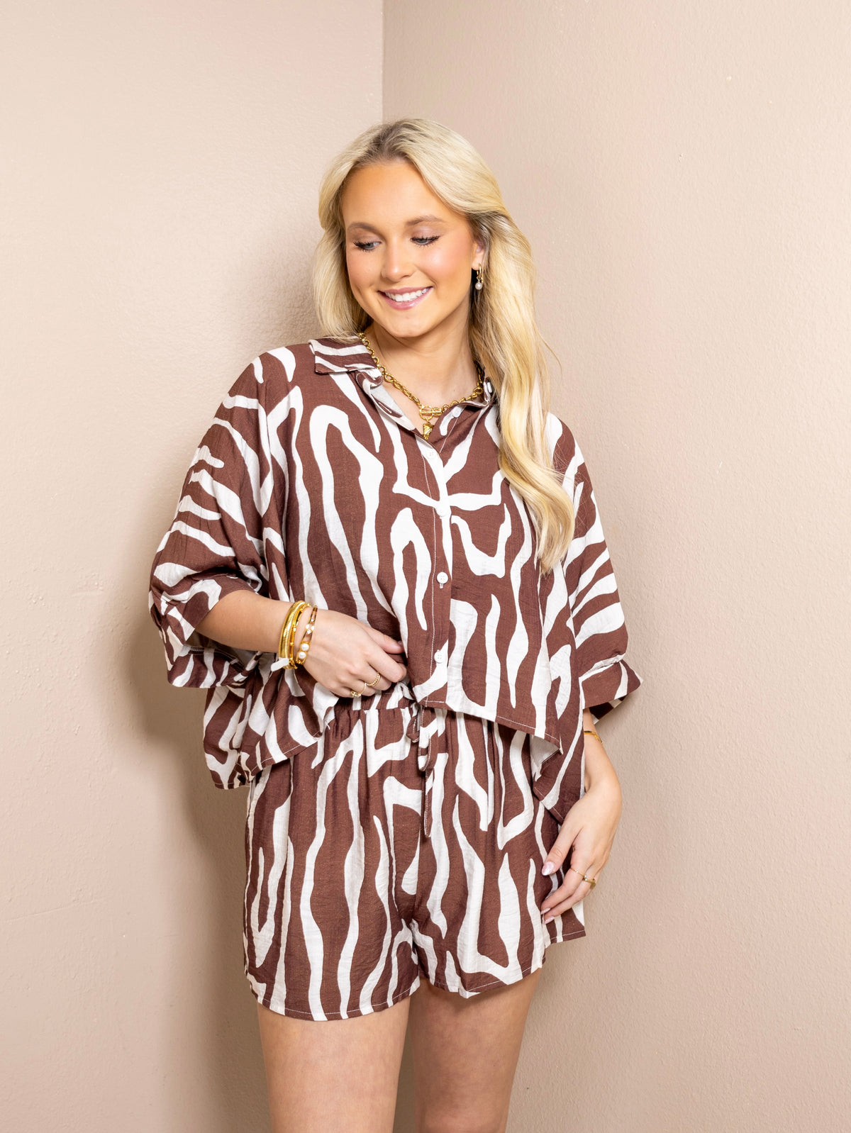 Untamed Button Up Top