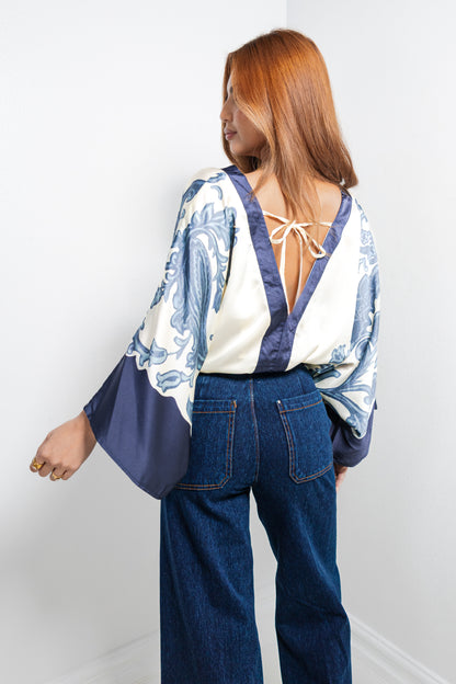 The Capri Coast Satin Bodysuit