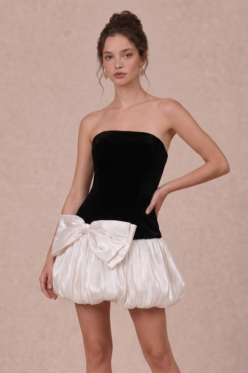 Velvet Charm Mini Dress