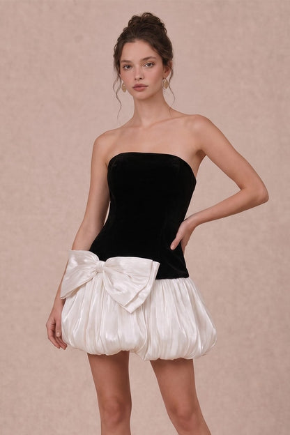 Velvet Charm Mini Dress